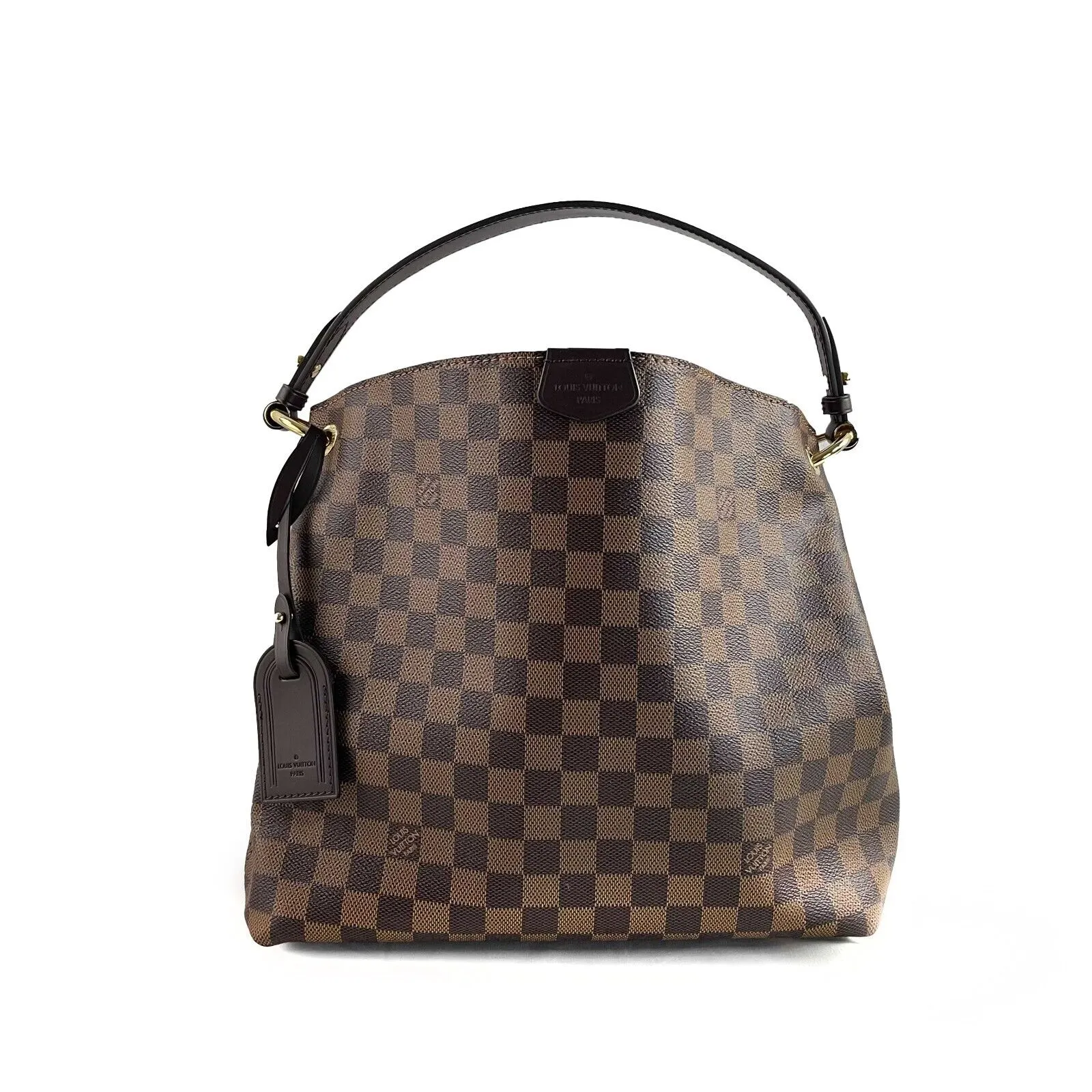 Louis Vuitton - LV Graceful Damier PM Ebene Canvas Shoulder Bag