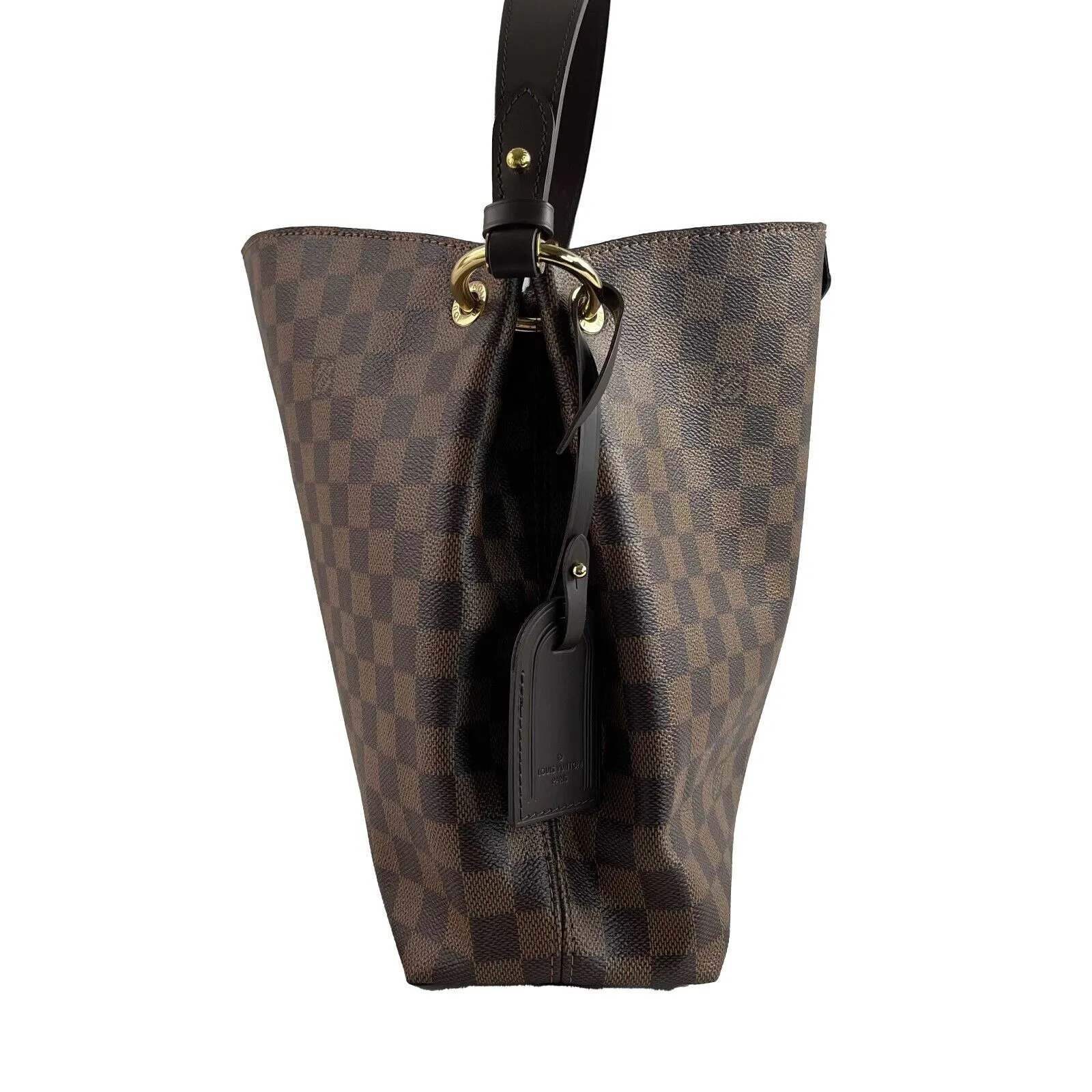Louis Vuitton - LV Graceful Damier PM Ebene Canvas Shoulder Bag