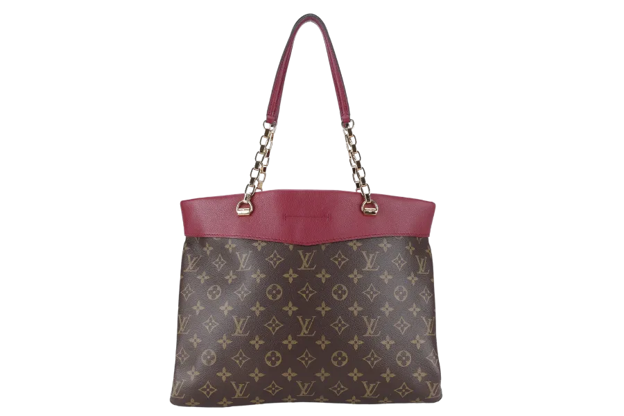 LOUIS VUITTON M51197 MONOGRAM PALLAS SHOPPER TOTE WITH DUST COVER