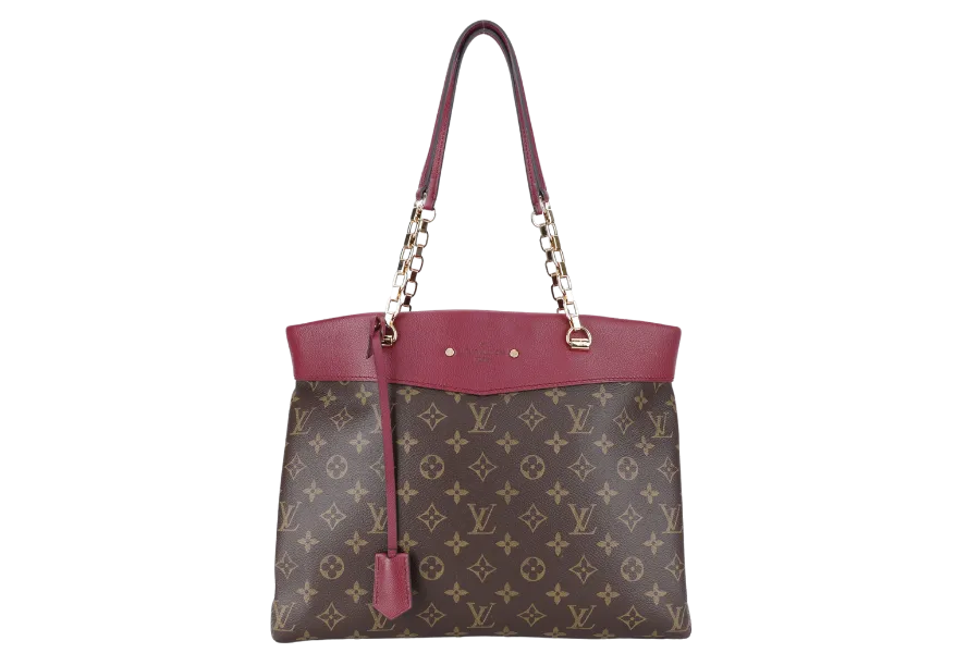 LOUIS VUITTON M51197 MONOGRAM PALLAS SHOPPER TOTE WITH DUST COVER
