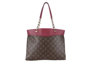 LOUIS VUITTON M51197 MONOGRAM PALLAS SHOPPER TOTE WITH DUST COVER