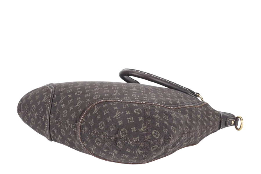LOUIS VUITTON MINI LIN BASACE ANGELA (M95617) MONOGRAM CANVAS BROWN LEATHER TRIM GOLD HARDWARE WITH STRAP