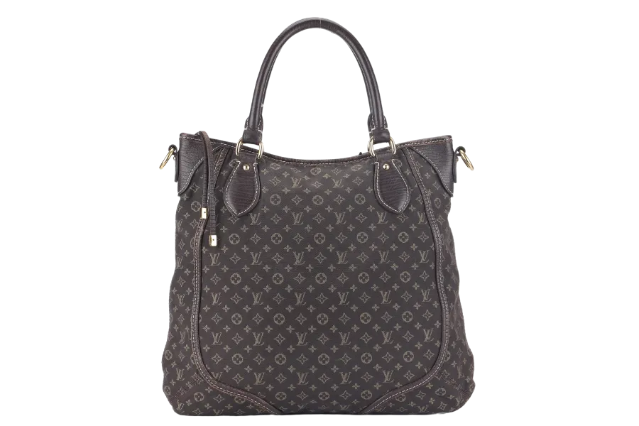 LOUIS VUITTON MINI LIN BASACE ANGELA (M95617) MONOGRAM CANVAS BROWN LEATHER TRIM GOLD HARDWARE WITH STRAP