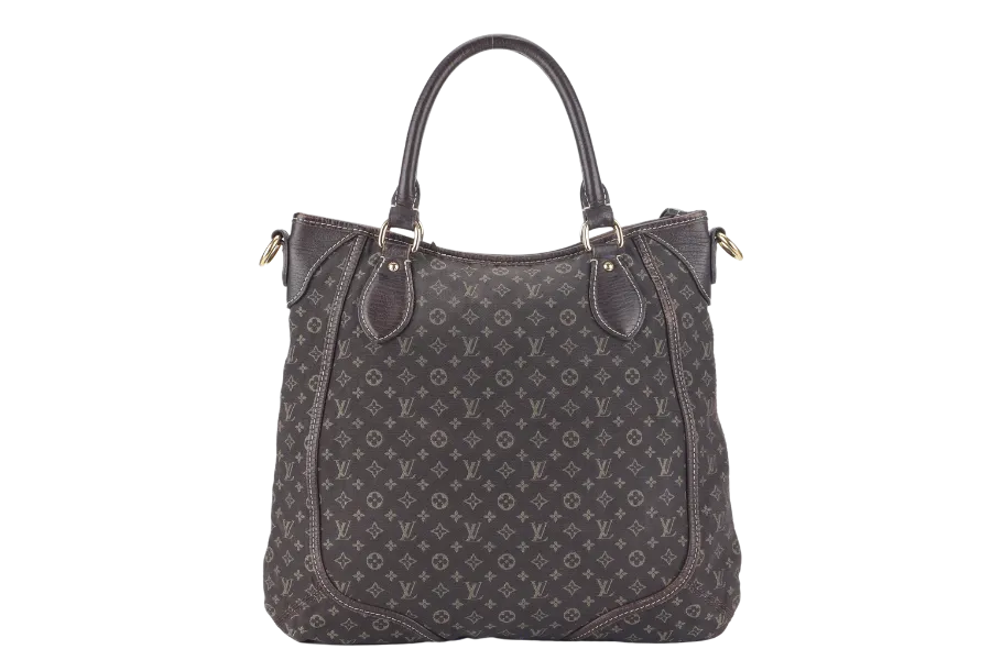 LOUIS VUITTON MINI LIN BASACE ANGELA (M95617) MONOGRAM CANVAS BROWN LEATHER TRIM GOLD HARDWARE WITH STRAP