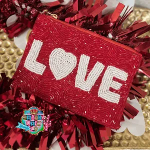 LOVE Beaded Bag