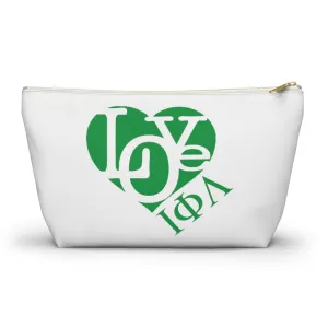 Love Iota Accessory Pouch w T-bottom (White)
