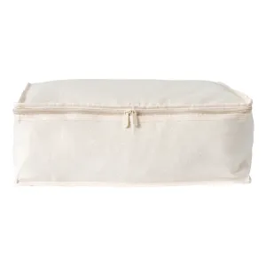 LUSH 10oz Extra Thick Pure Natural Cotton Storage Bags - Medium - ( Enhanced Zip Line & Extra Thick Handles)