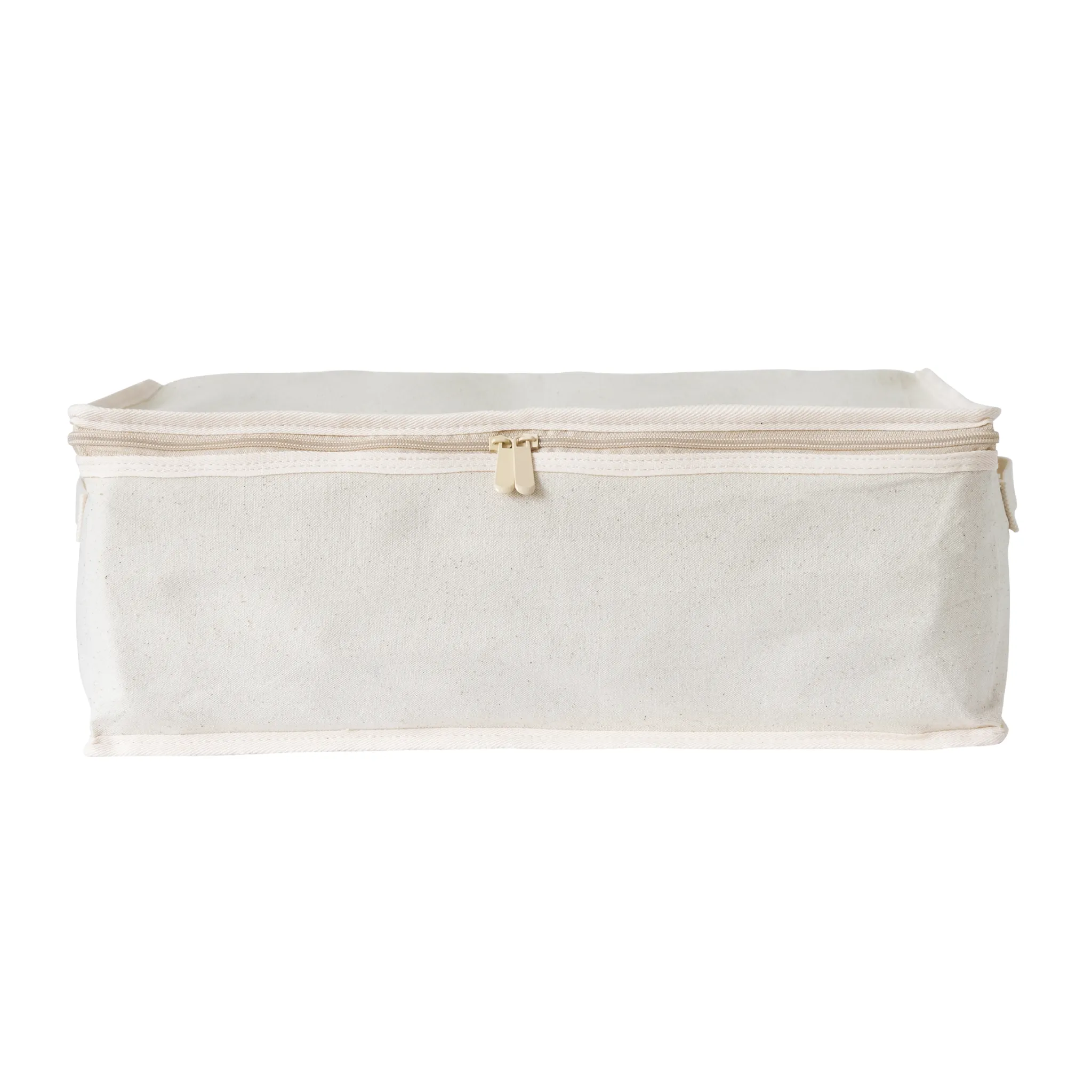 LUSH 10oz Extra Thick Pure Natural Cotton Storage Bags - Small - ( Enhanced Zip Line & Extra Thick Handles)