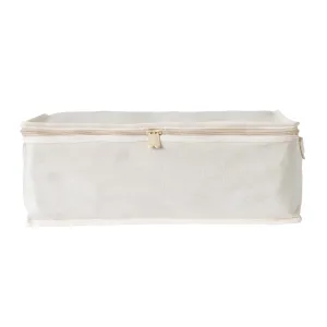 LUSH 10oz Extra Thick Pure Natural Cotton Storage Bags - Small - ( Enhanced Zip Line & Extra Thick Handles)