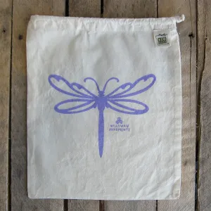 Medium Organic Cotton Ditty Bag - Dragonfly