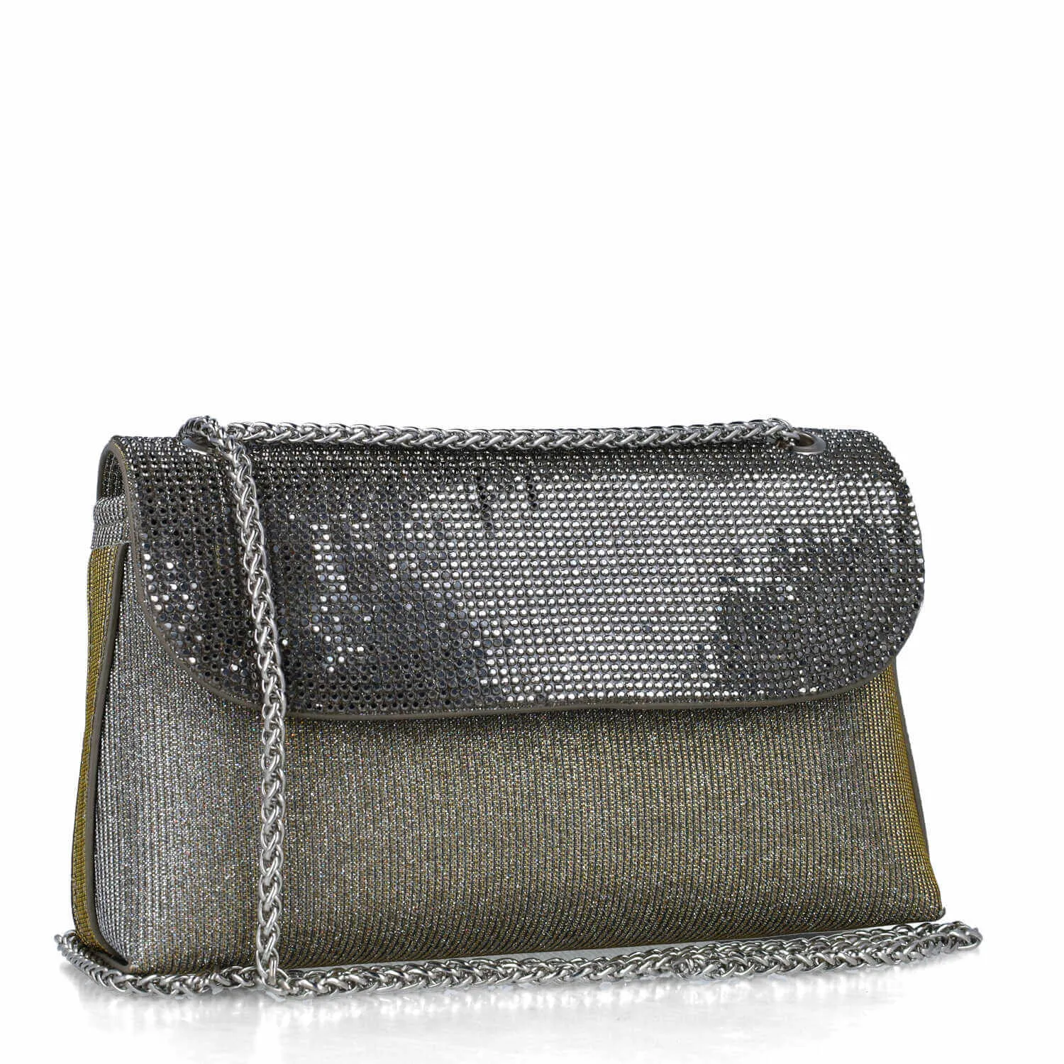 Menbur Grey Sparkly Occasion Bag
