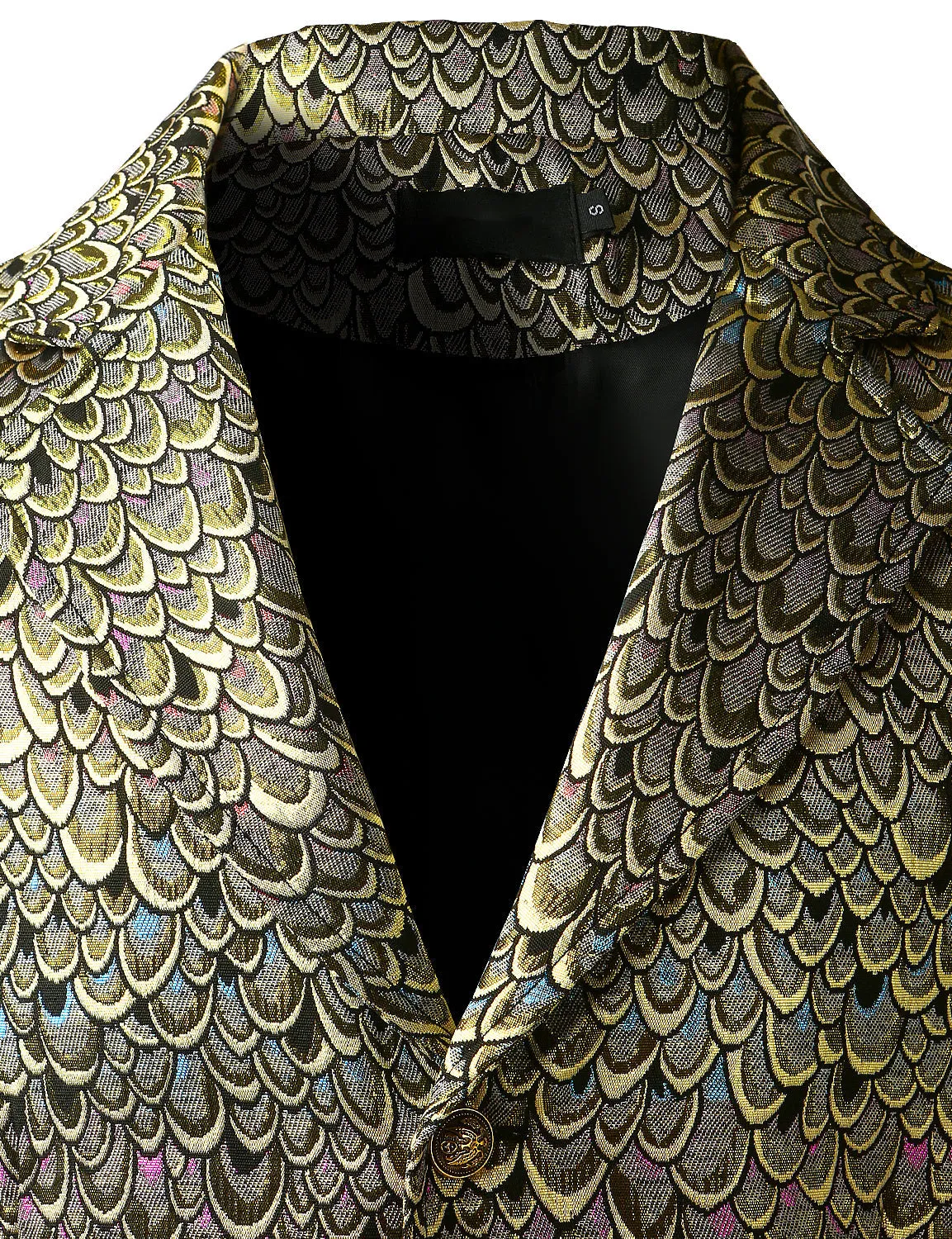 Mens Victorian Suit Vest Steampunk Gothic Waistcoat Golden Vest