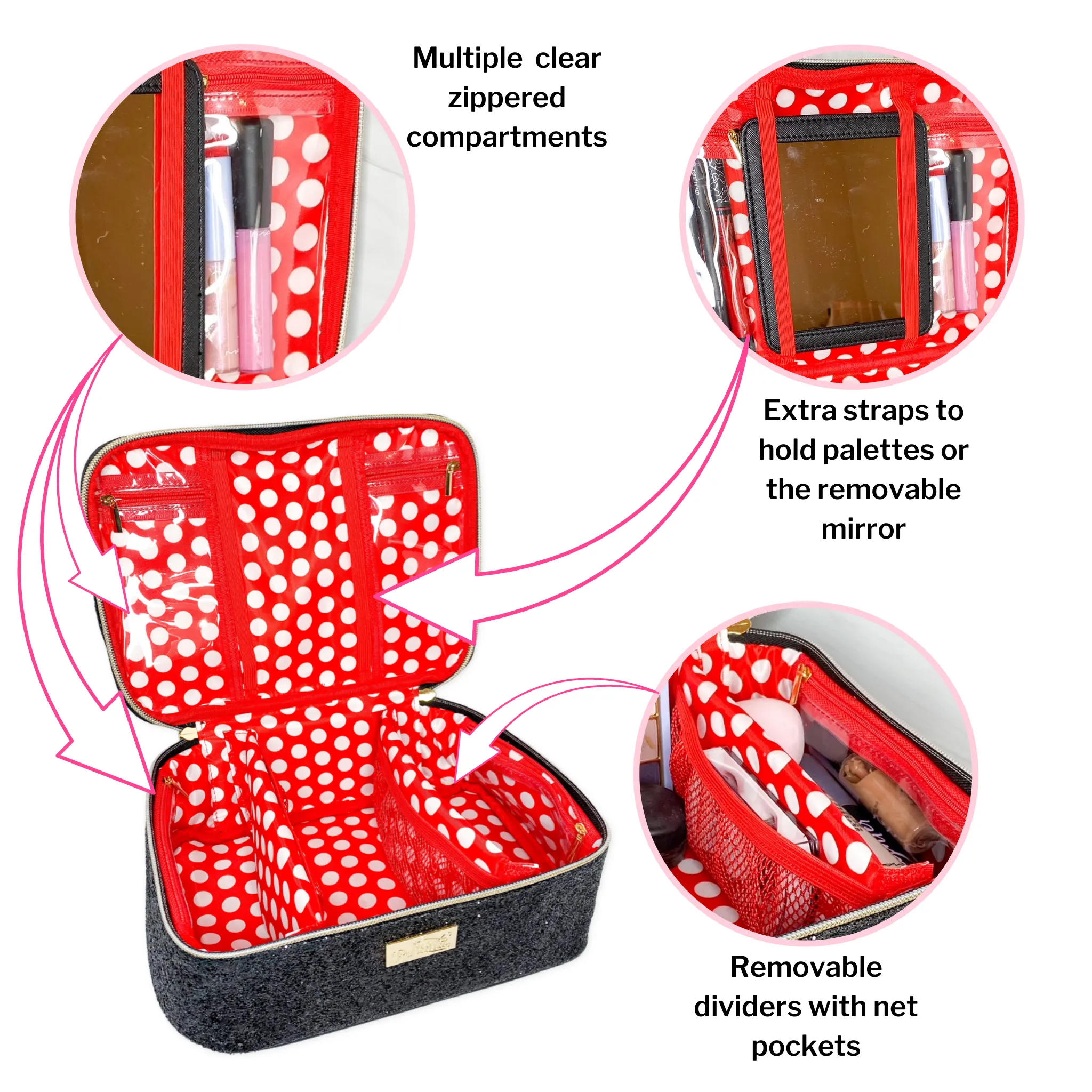 Miss Mouse Travel Makeup Bag