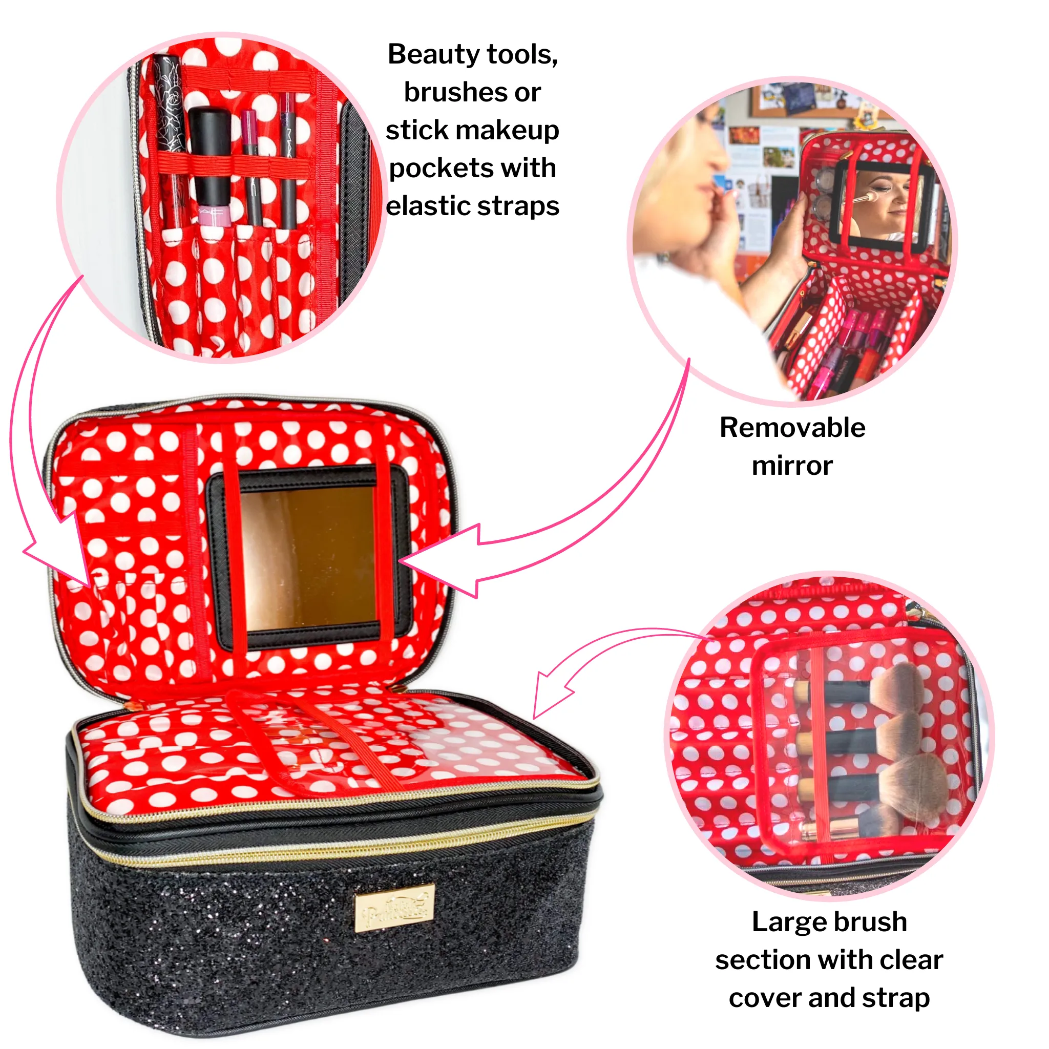 Miss Mouse Travel Makeup Bag