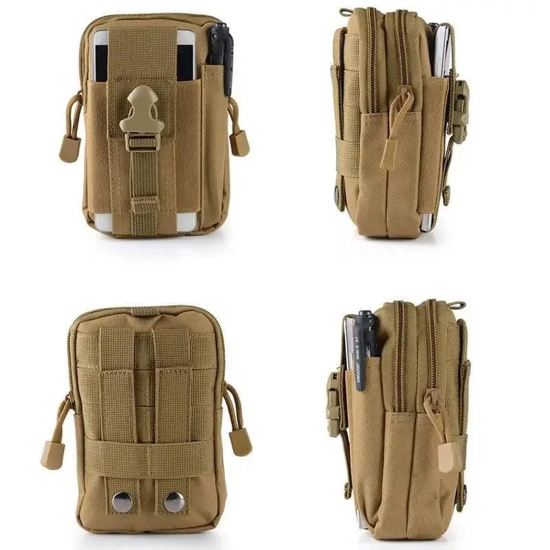 Multifunction Classic Water-Resistant Phone Bag Outdoor Waist Bag Portable Durable Large Capacity Bags