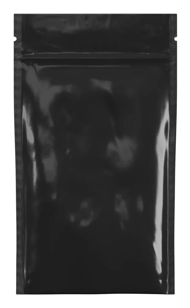 Mylar Bag Black/Clear - 1/4 Oz - 7 Grams - 4 x 6.5" - (100 to 50,000 Count)
