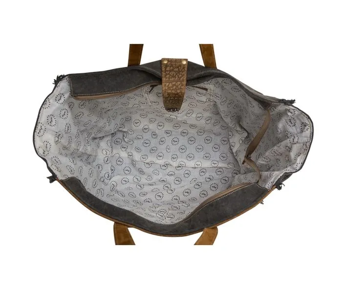 Myra Bag Asher Canvas And Hairon Bag