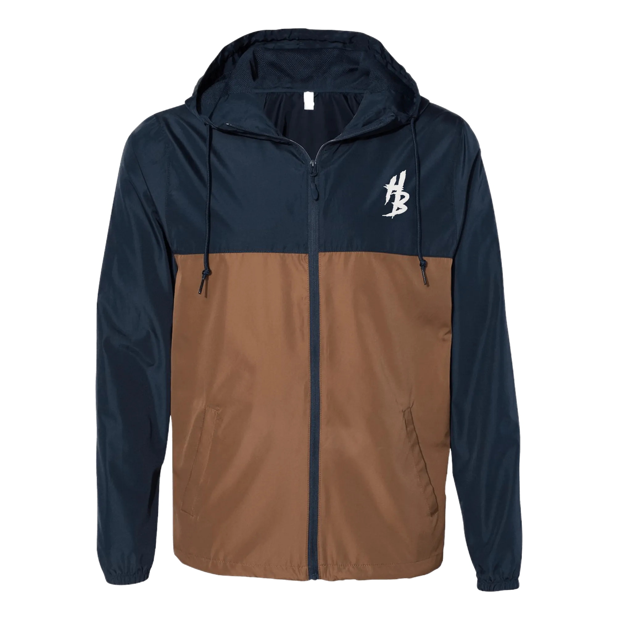 Navy Saddle Windbreaker