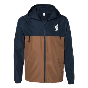 Navy Saddle Windbreaker