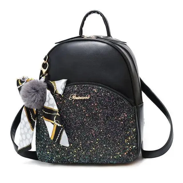 New PU Leather Business Backpacks For Ladies And Girls Fashion Designer Teenage Girls Student School Bags