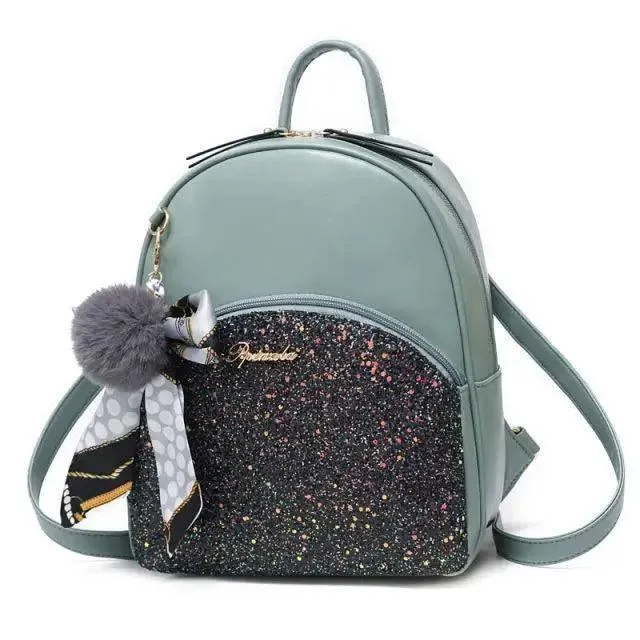 New PU Leather Business Backpacks For Ladies And Girls Fashion Designer Teenage Girls Student School Bags