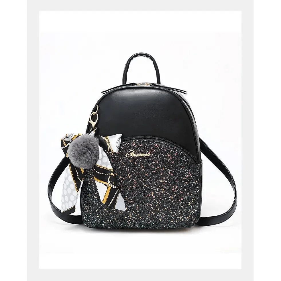 New PU Leather Business Backpacks For Ladies And Girls Fashion Designer Teenage Girls Student School Bags