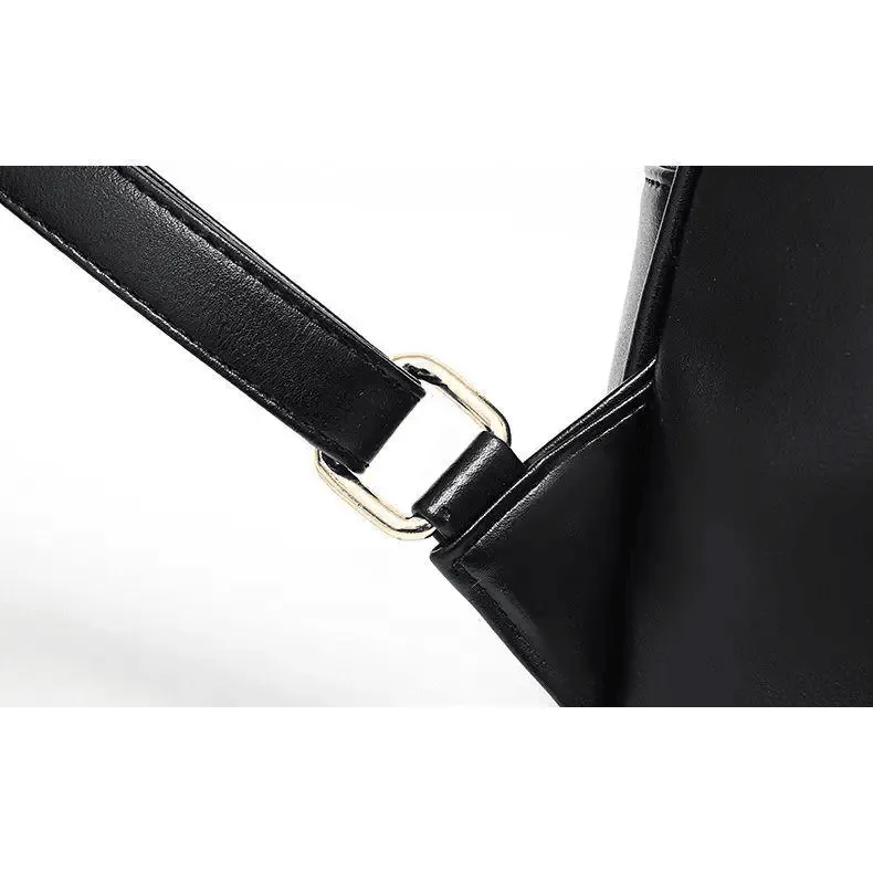 New PU Leather Business Backpacks For Ladies And Girls Fashion Designer Teenage Girls Student School Bags