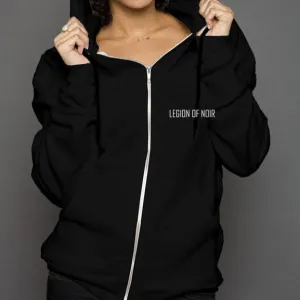 Noir Wars unisex zip hoodie