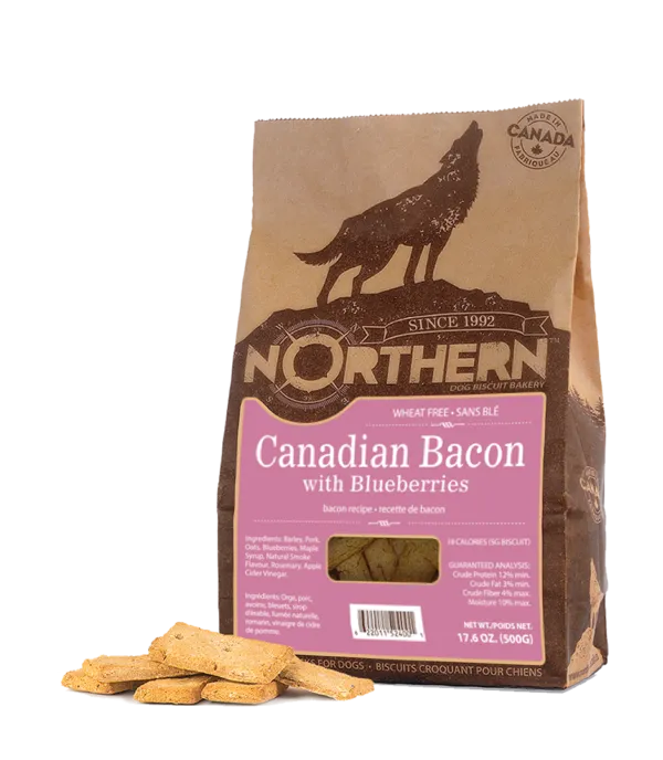 Northern Canadian Bacon with Blueberries - Dog Buscuits - 500g
