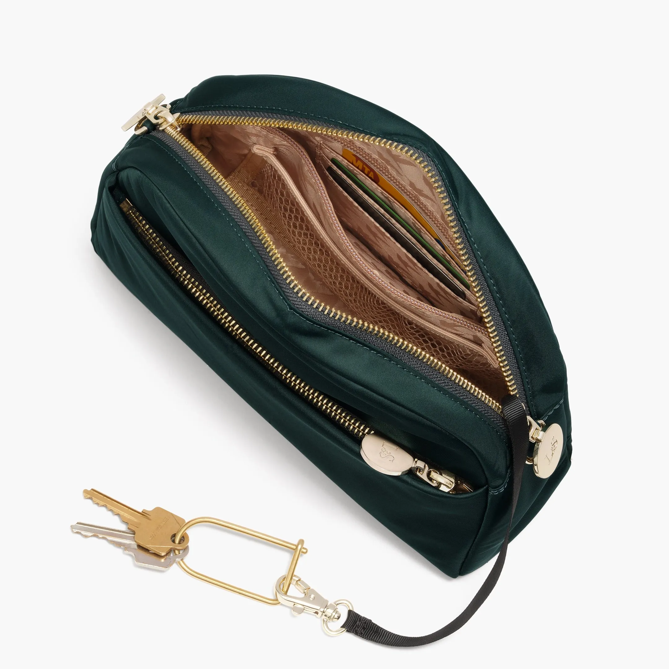 Nouvelle - Recycled Nylon - Dark Green / Gold / Camel