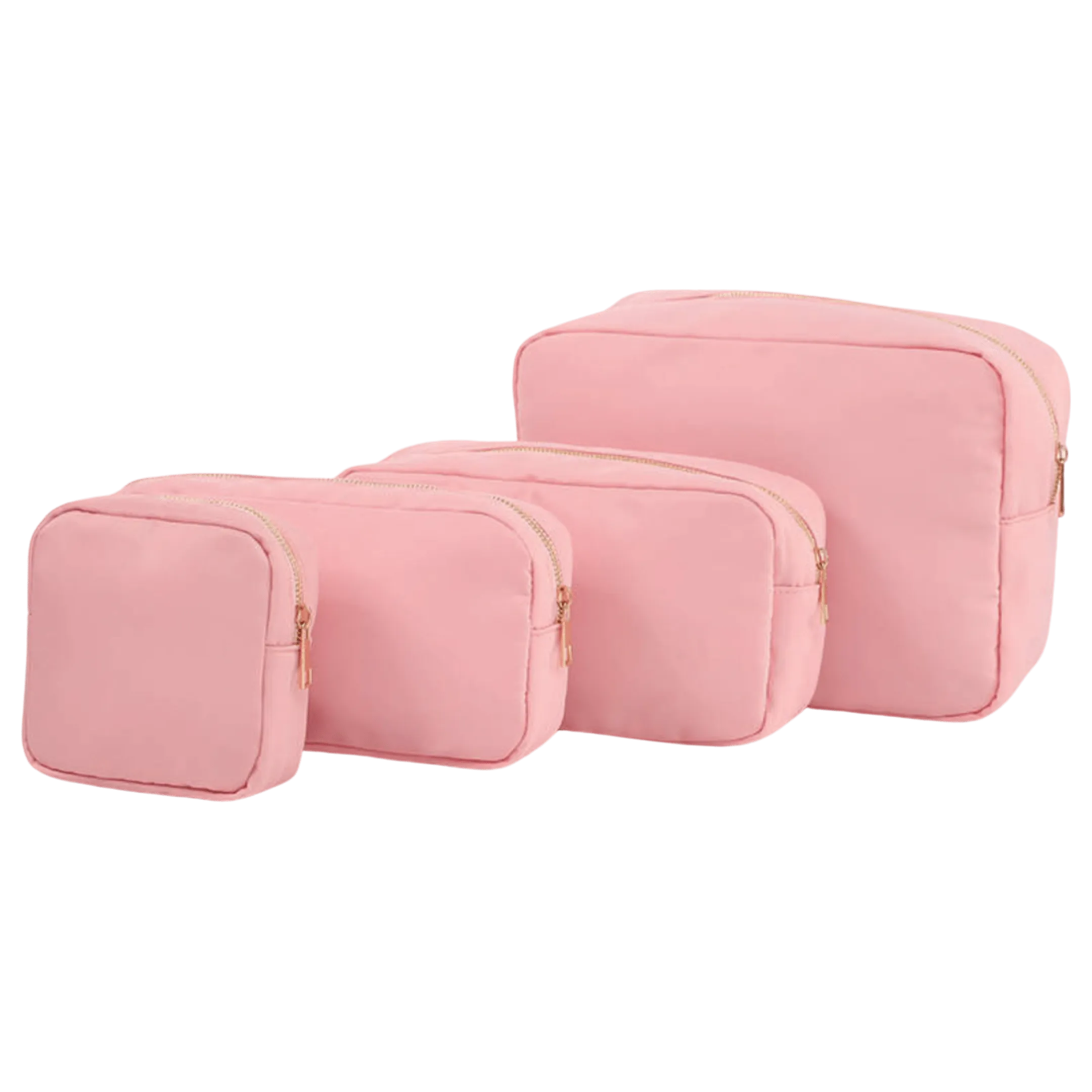 Nylon Cosmetic Bags in Dusty Rose