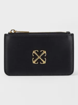Off-White Jitney Zipped Card Case Black