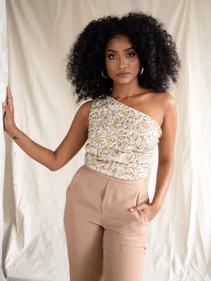 One Shoulder Crop Top