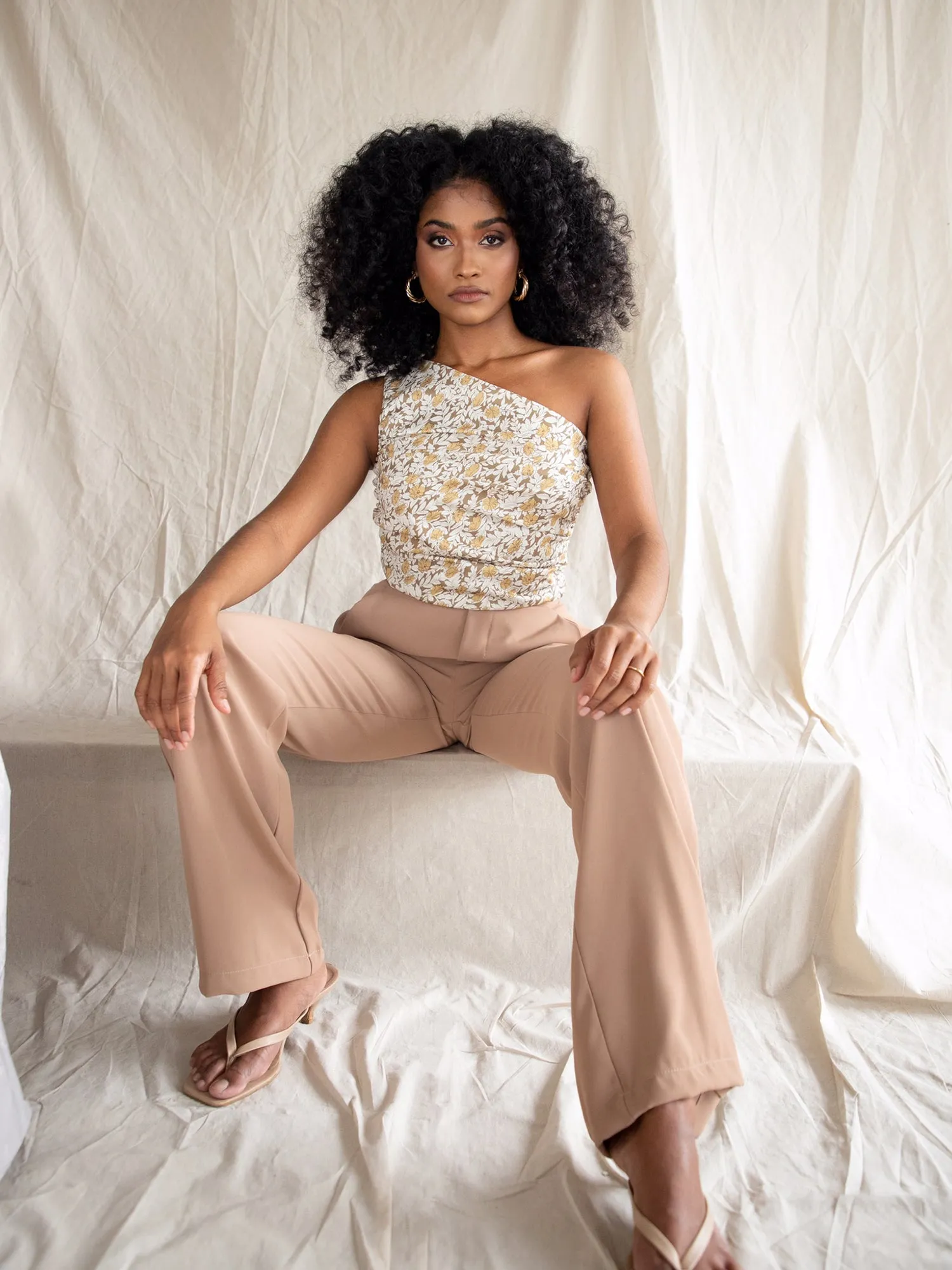 One Shoulder Crop Top