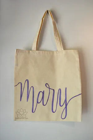 Personalized Name Tote Bag