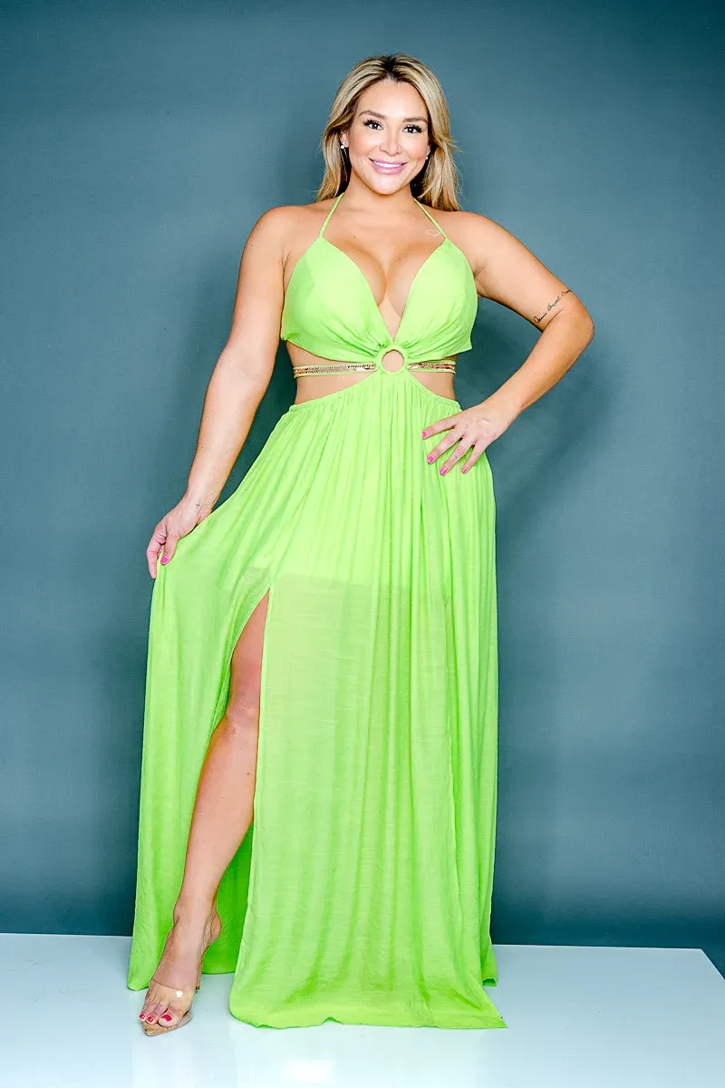 PLUS SIZE ELEGANT MAXI DRESS