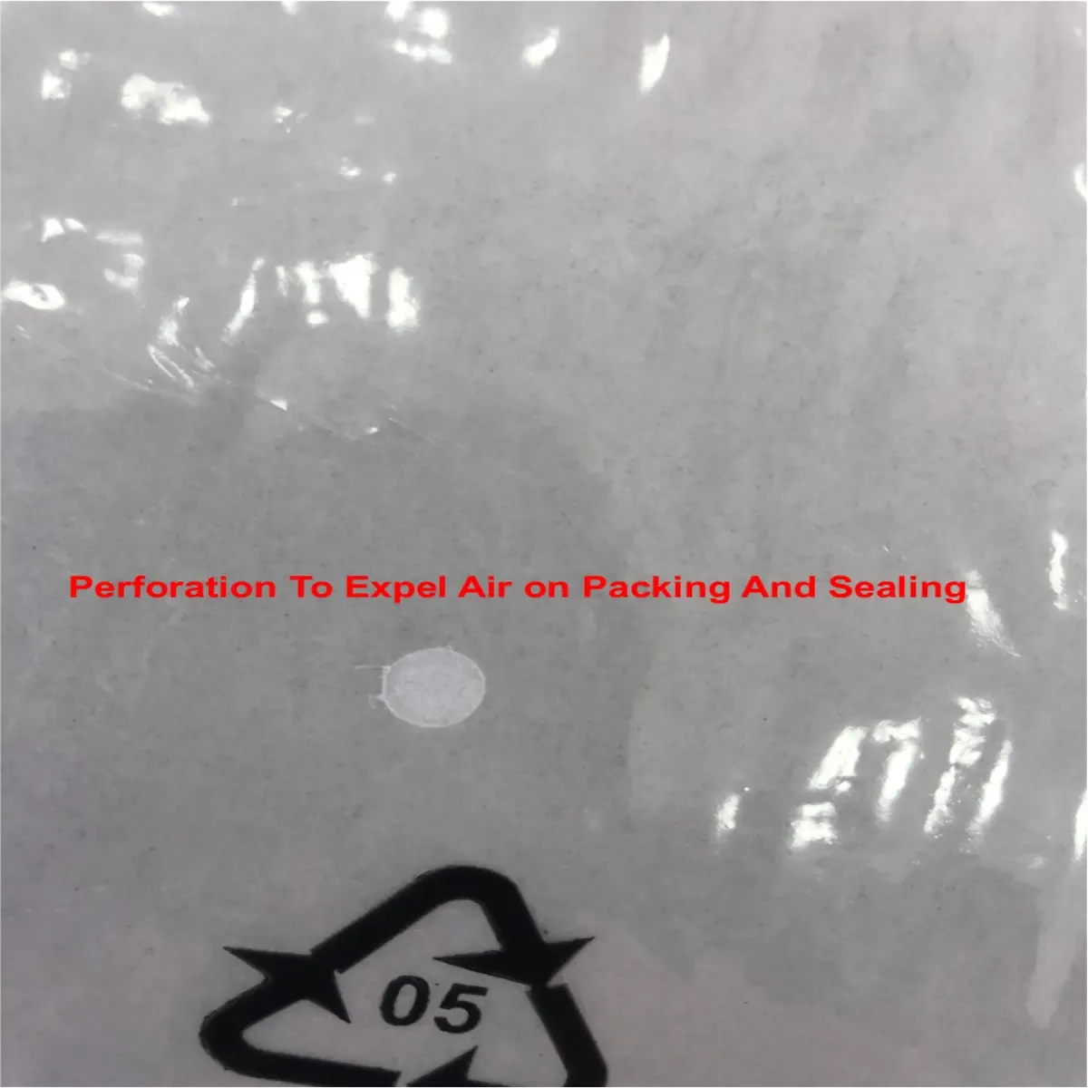 Polypropylene Flush Top Garment Bags - With Printed Warning