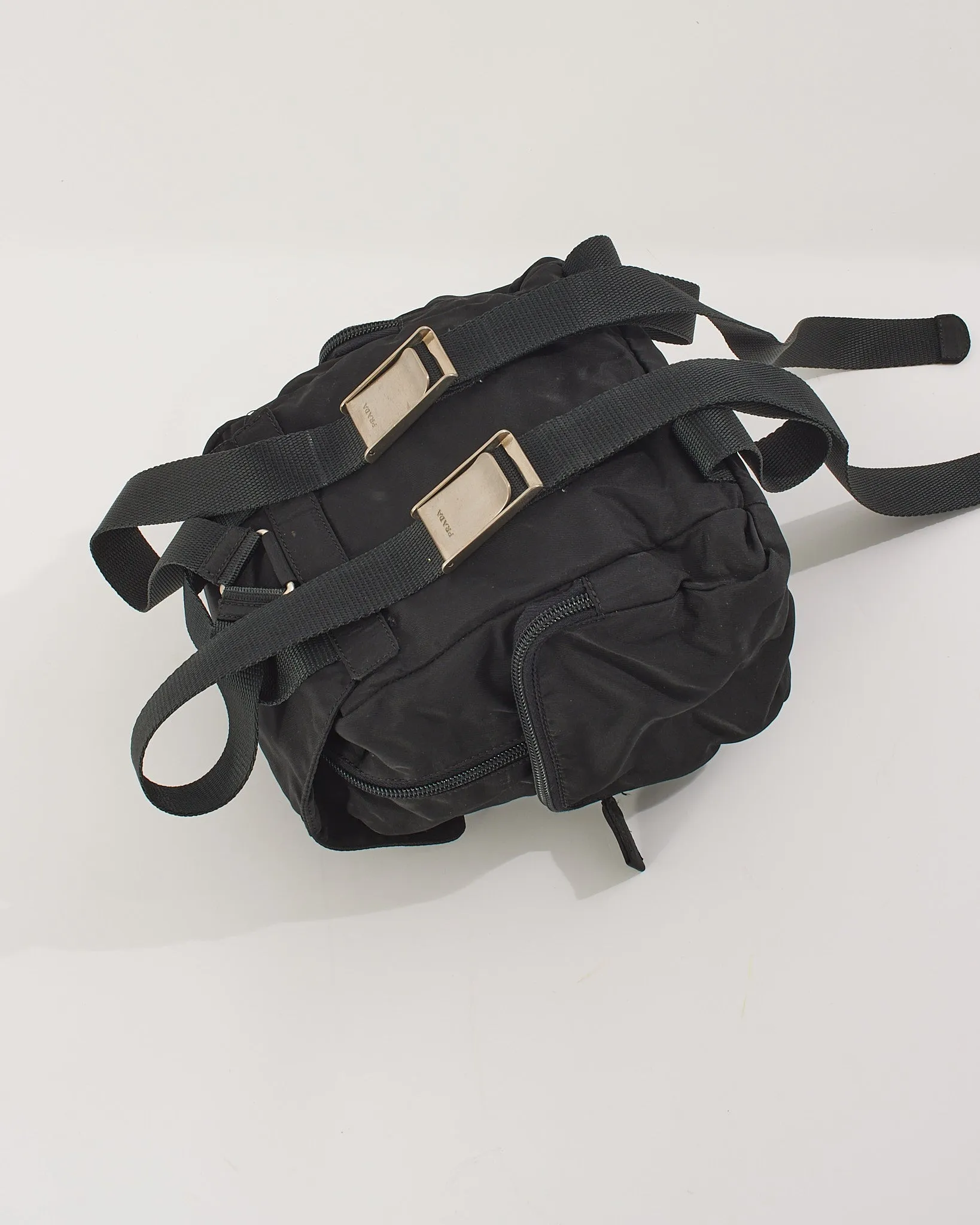 Prada Black Nylon Small Backpack