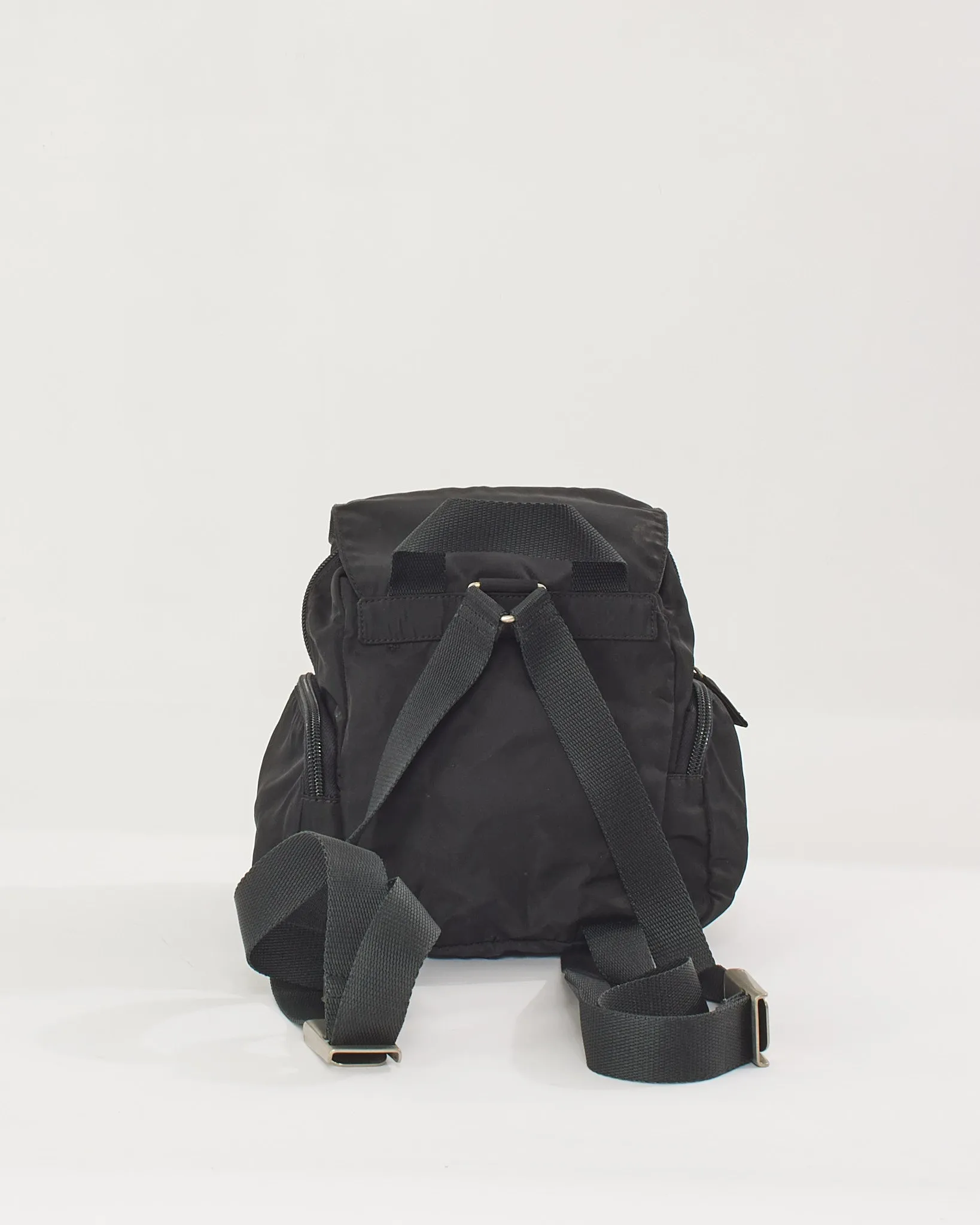 Prada Black Nylon Small Backpack