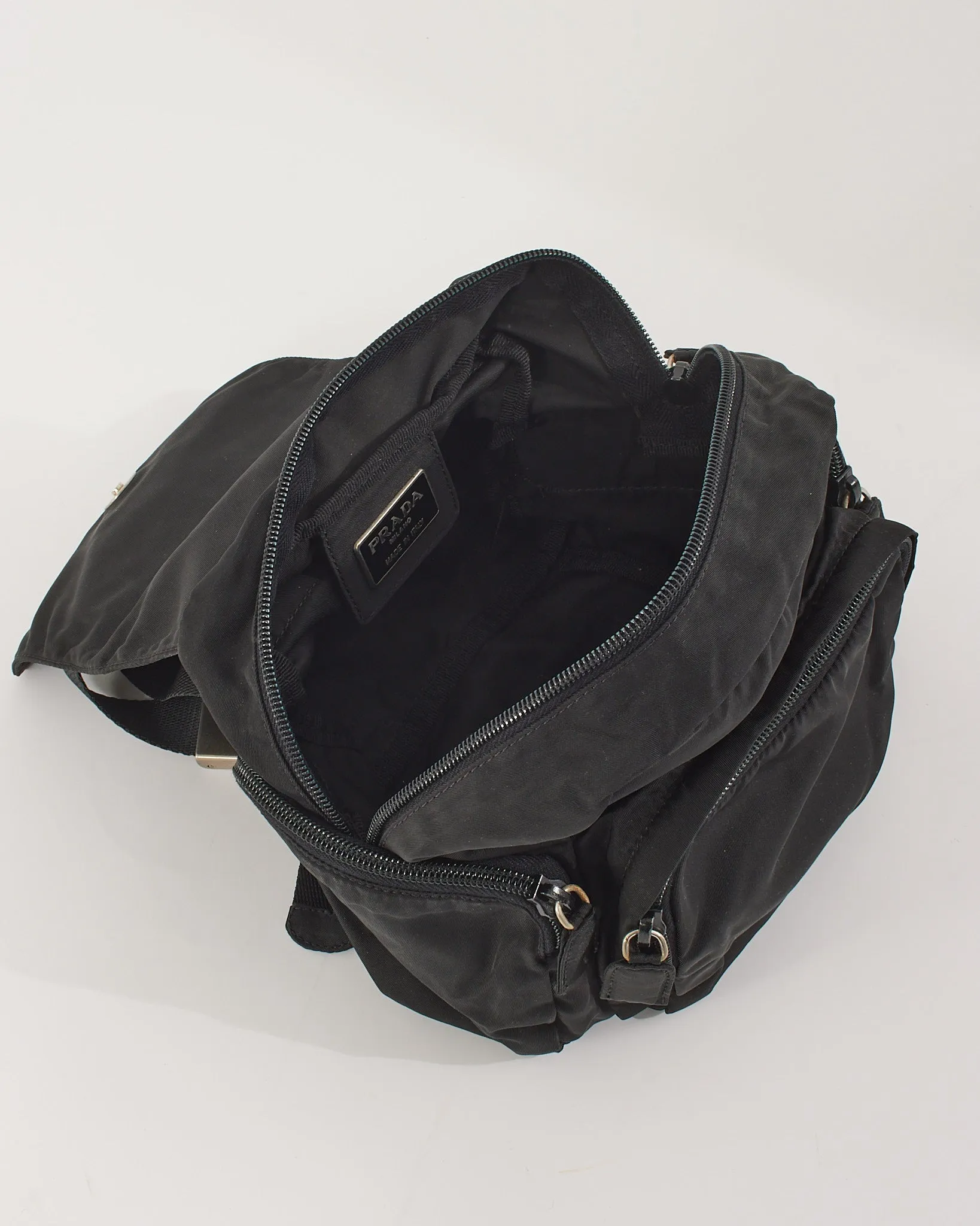 Prada Black Nylon Small Backpack