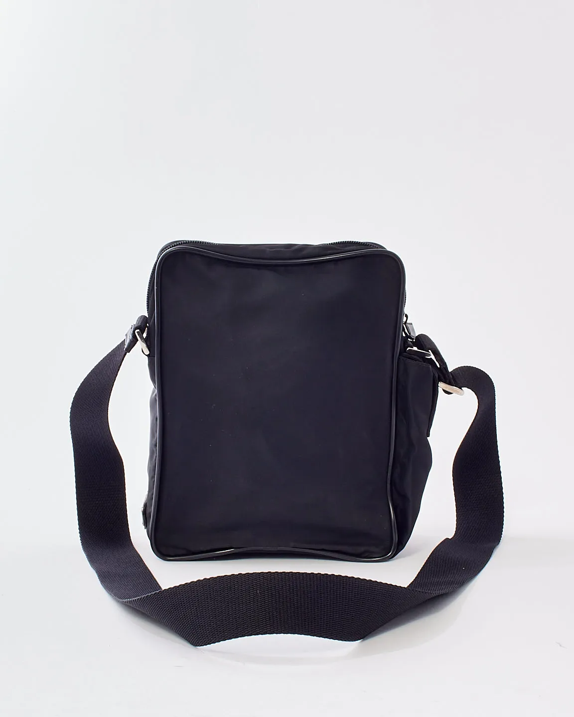 Prada Black Nylon Tessuto Pocket Crossbody Bag