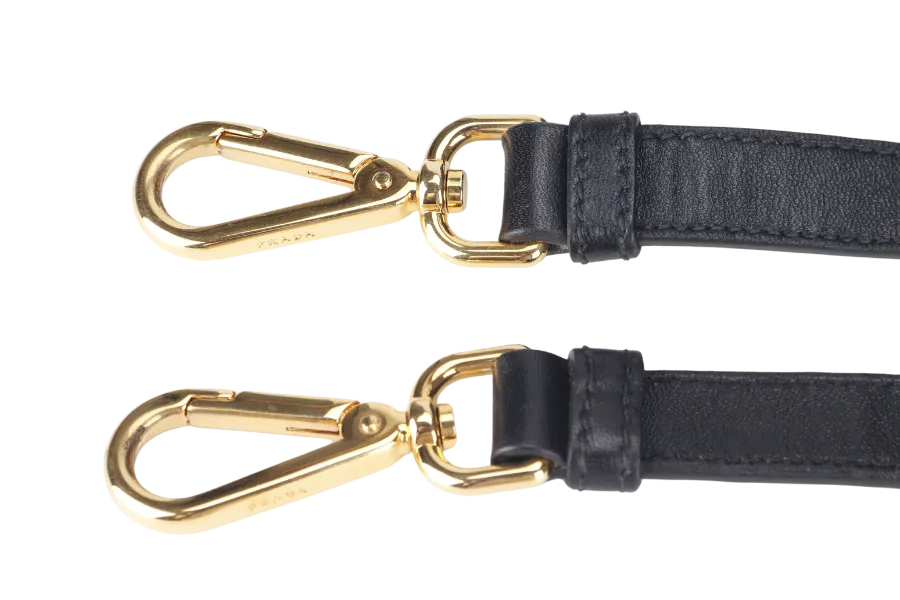 PRADA TESSUTO GAUFRE (BN1788) NYLON NERO WITH STRAP AND DUST COVER