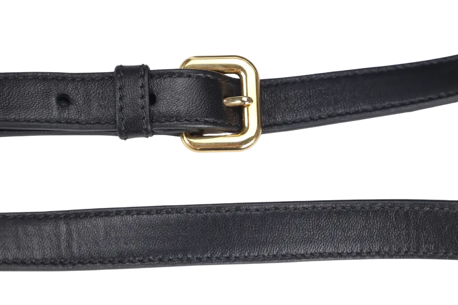 PRADA TESSUTO GAUFRE (BN1788) NYLON NERO WITH STRAP AND DUST COVER