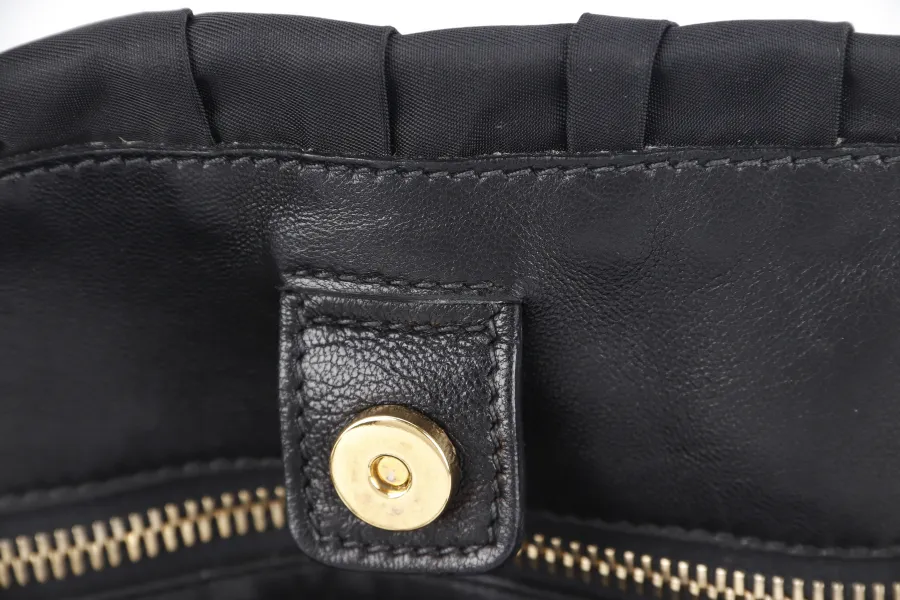 PRADA TESSUTO GAUFRE (BN1788) NYLON NERO WITH STRAP AND DUST COVER