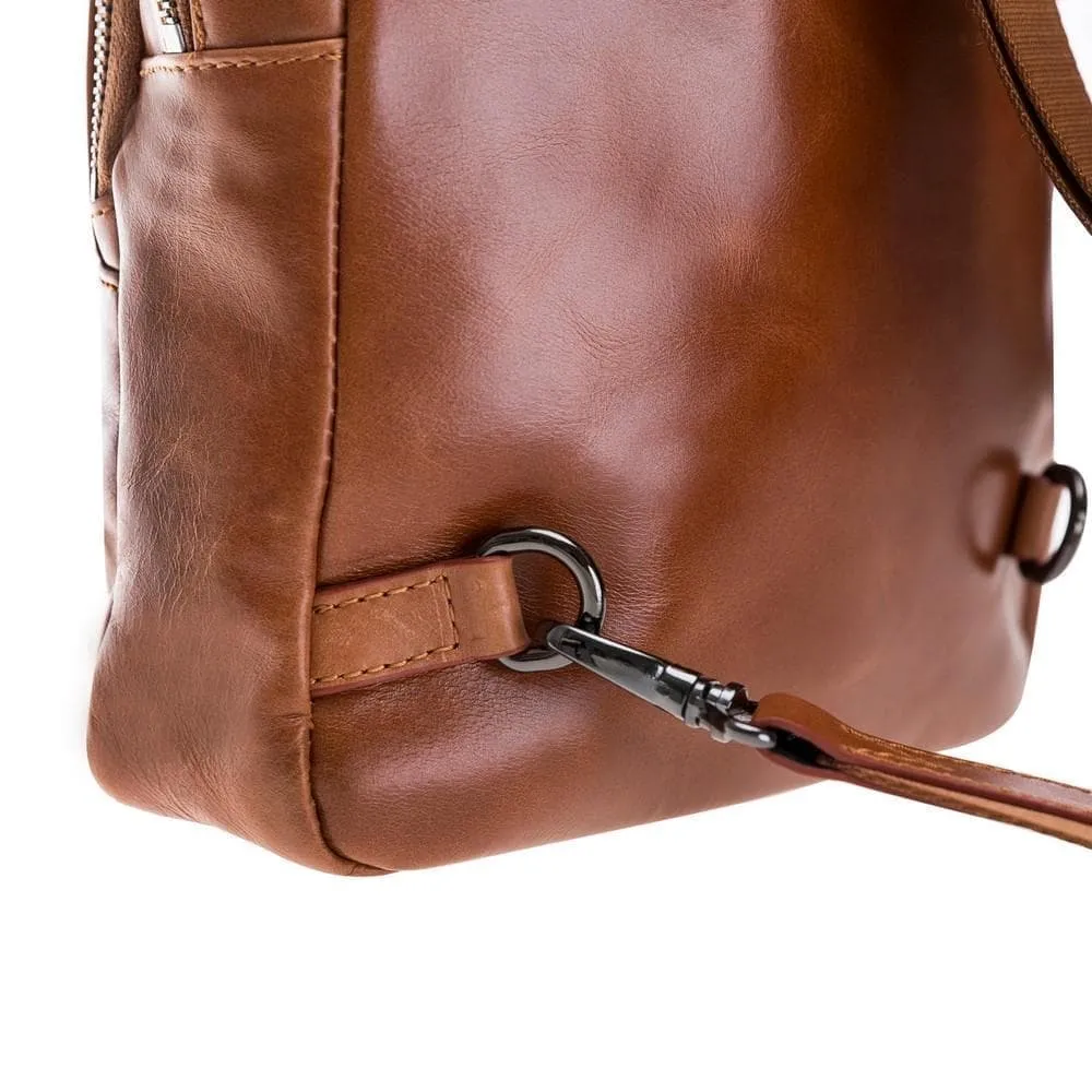 Priene Crossbody Style Genuine Leather Bag for Women's and Men's