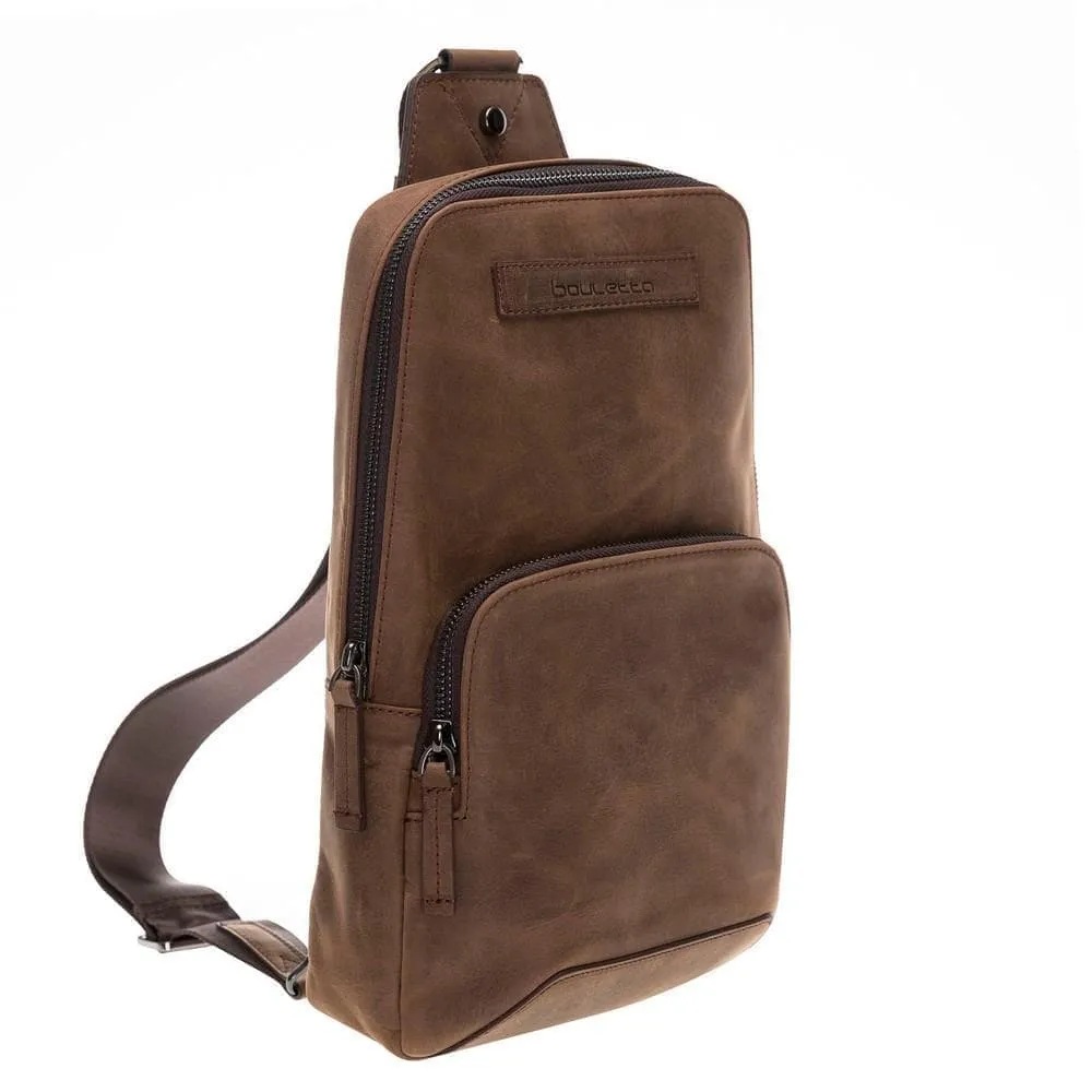 Priene Crossbody Style Genuine Leather Bag for Women's and Men's