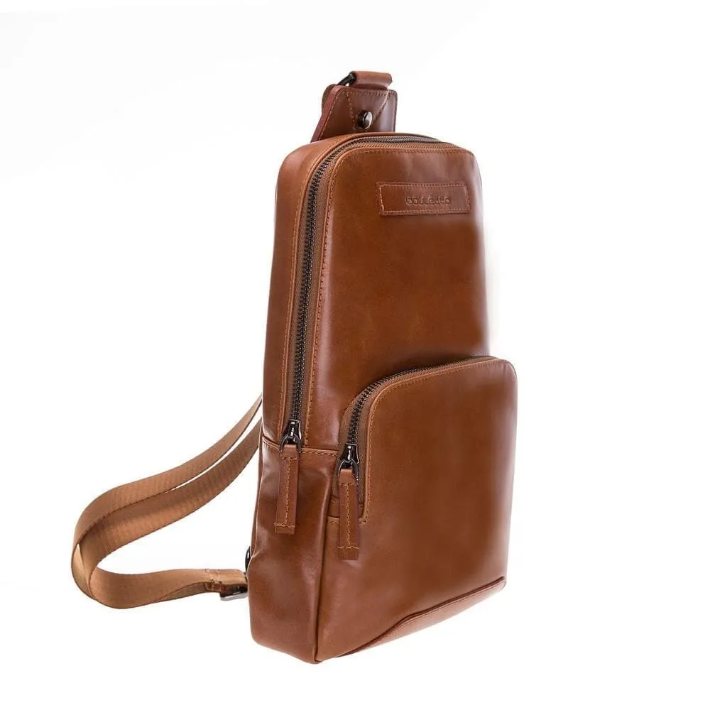 Priene Crossbody Style Genuine Leather Bag for Women's and Men's