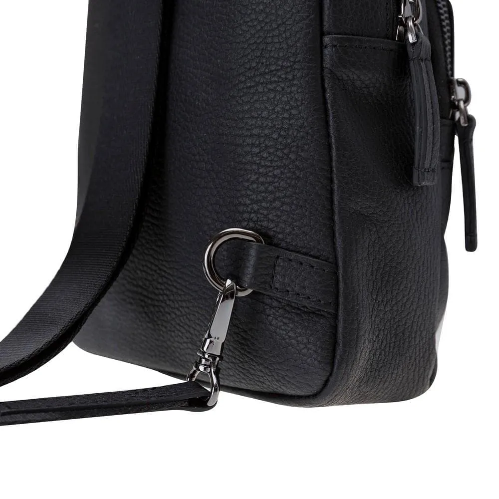 Priene Crossbody Style Genuine Leather Bag for Women's and Men's