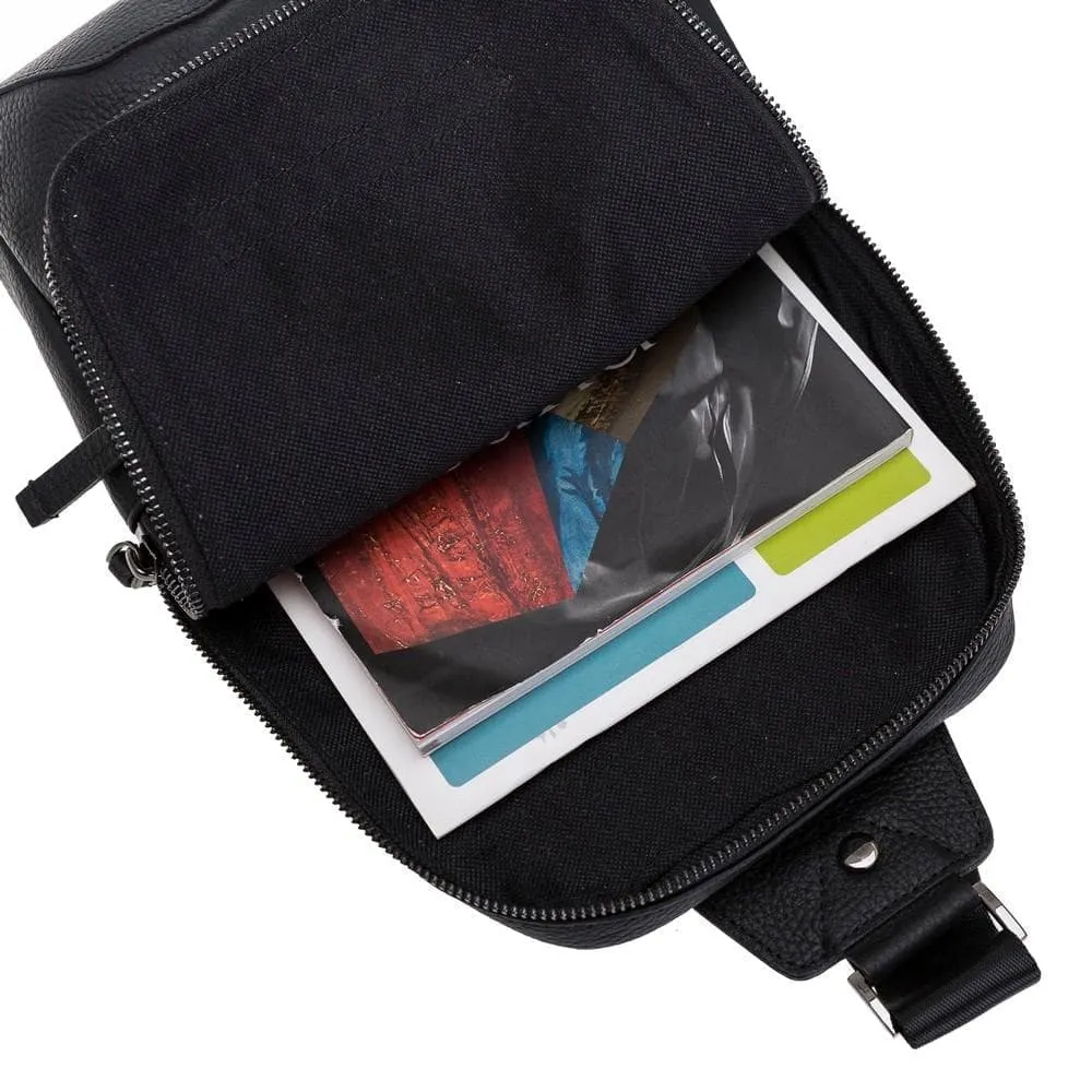 Priene Crossbody Style Genuine Leather Bag for Women's and Men's