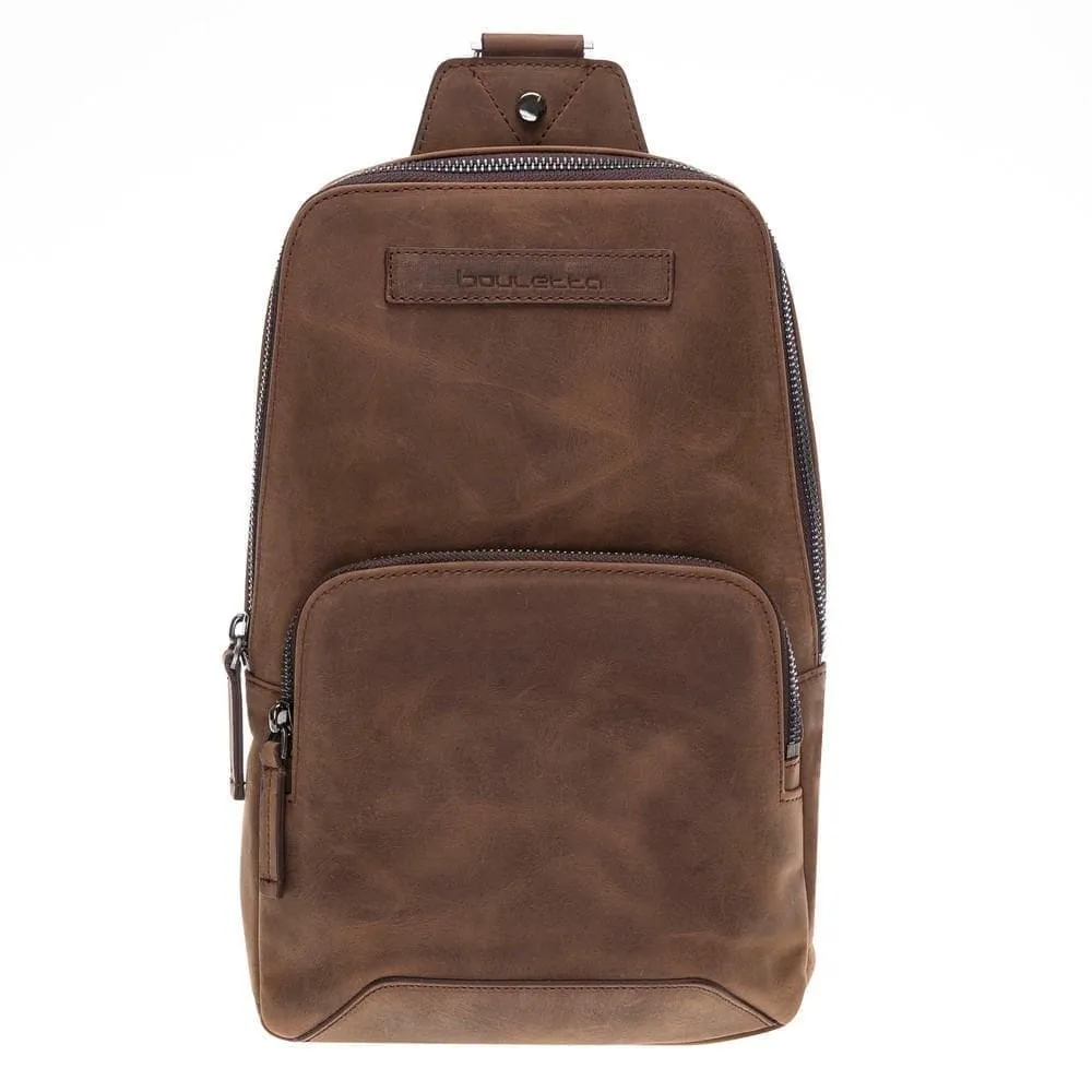 Priene Crossbody Style Genuine Leather Bag for Women's and Men's